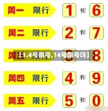 【1.4号限号,14号限号吗】