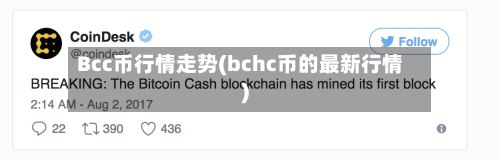 Bcc币行情走势(bchc币的最新行情)