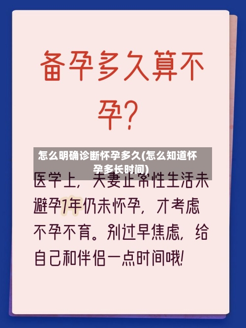 怎么明确诊断怀孕多久(怎么知道怀孕多长时间)