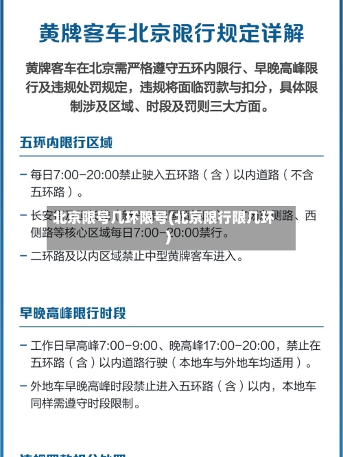 北京限号几环限号(北京限行限几环)