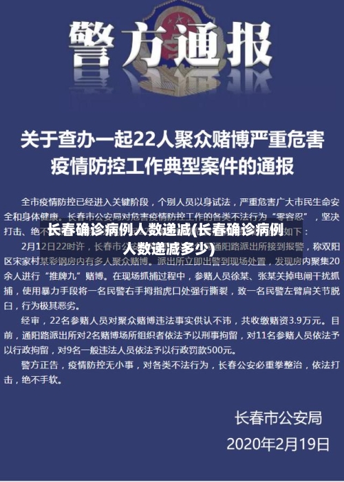 长春确诊病例人数递减(长春确诊病例人数递减多少)