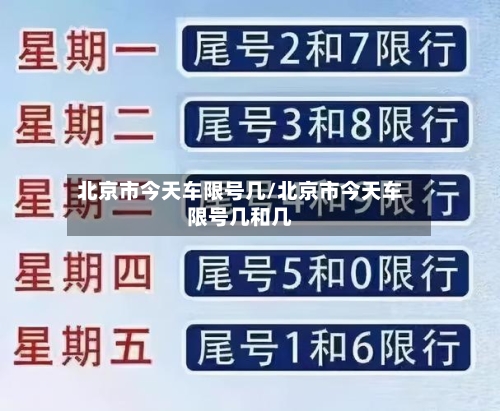 北京市今天车限号几/北京市今天车限号几和几