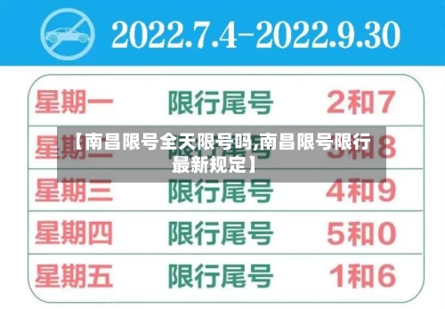 【南昌限号全天限号吗,南昌限号限行最新规定】