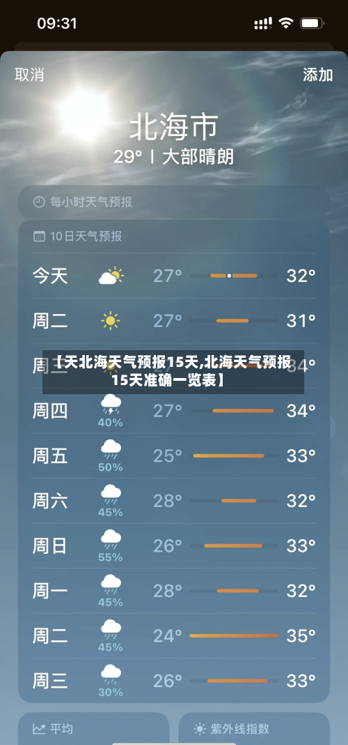 【天北海天气预报15天,北海天气预报15天准确一览表】