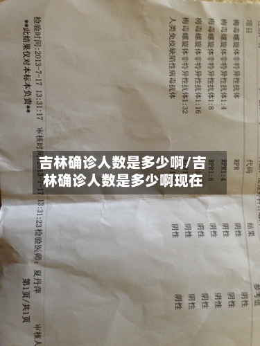 吉林确诊人数是多少啊/吉林确诊人数是多少啊现在