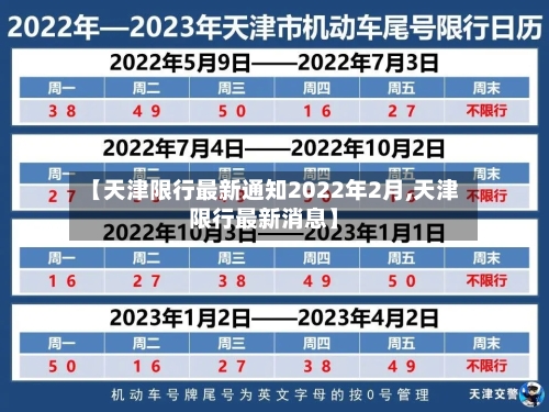【天津限行最新通知2022年2月,天津限行最新消息】