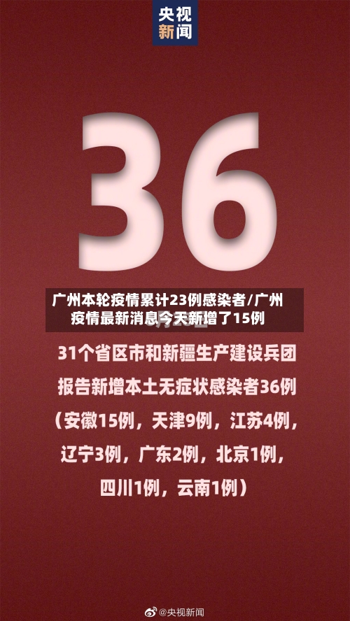 广州本轮疫情累计23例感染者/广州疫情最新消息今天新增了15例