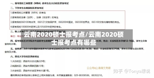 云南2020硕士报考点/云南2020硕士报考点有哪些