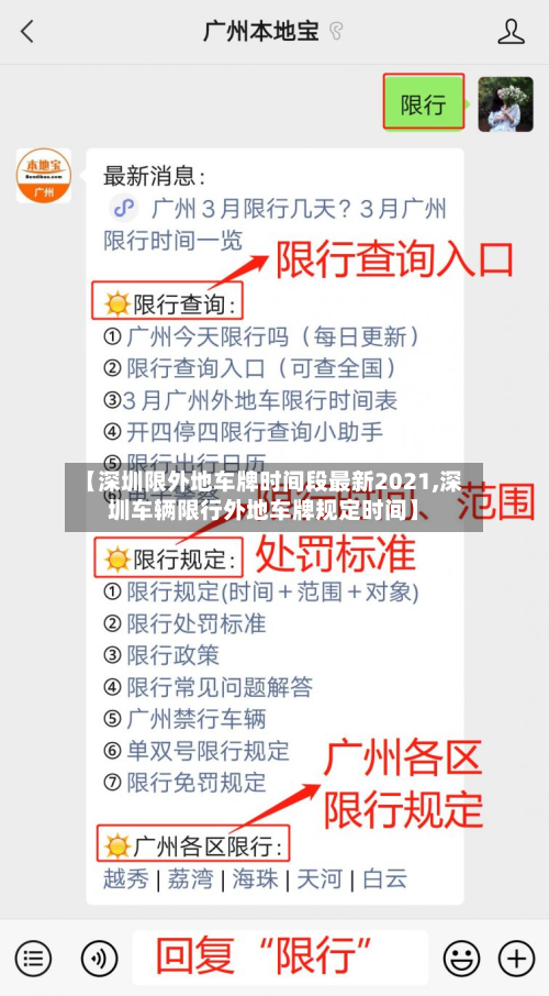 【深圳限外地车牌时间段最新2021,深圳车辆限行外地车牌规定时间】