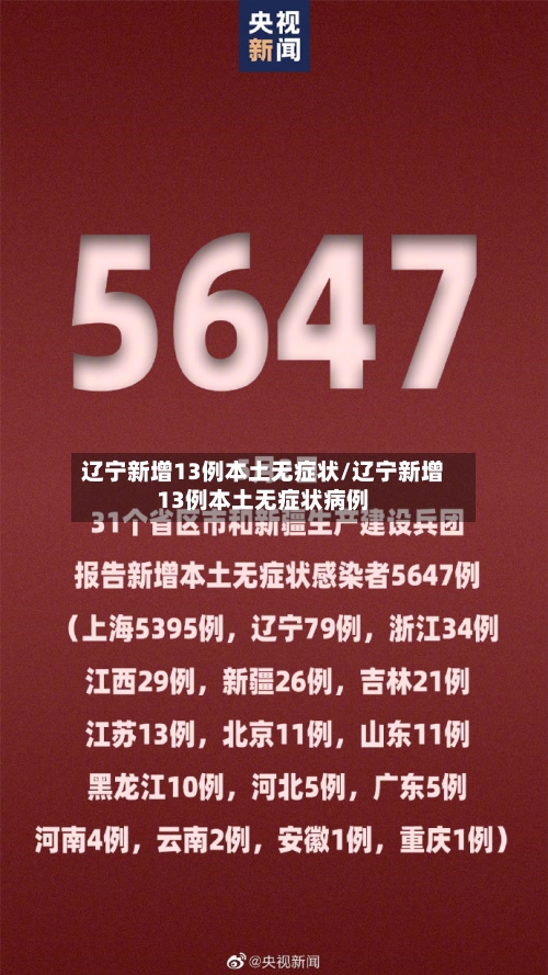 辽宁新增13例本土无症状/辽宁新增13例本土无症状病例