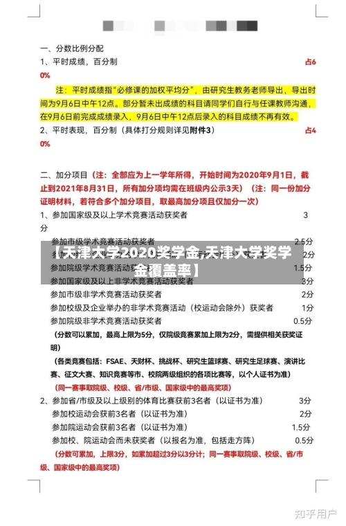 【天津大学2020奖学金,天津大学奖学金覆盖率】