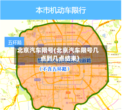 北京汽车限号(北京汽车限号几点到几点结束)