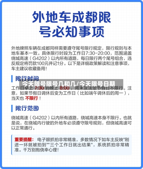 今天限号限号几和几/今天限号日期