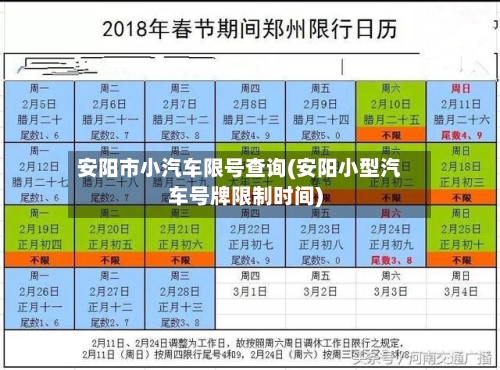 安阳市小汽车限号查询(安阳小型汽车号牌限制时间)