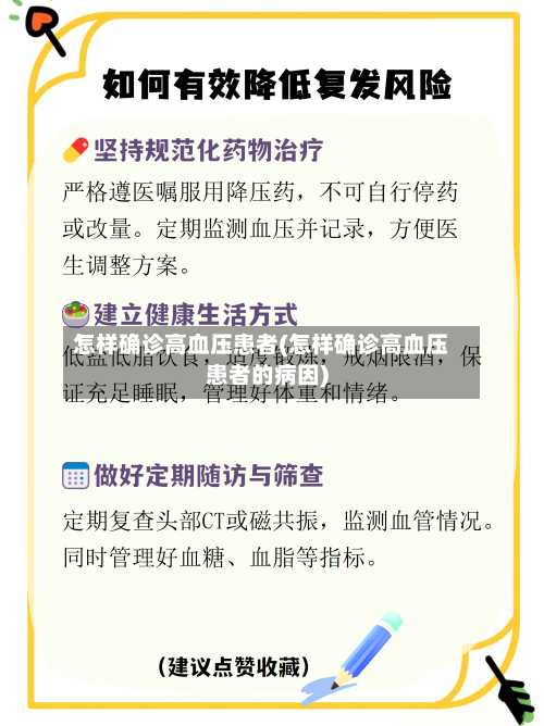 怎样确诊高血压患者(怎样确诊高血压患者的病因)