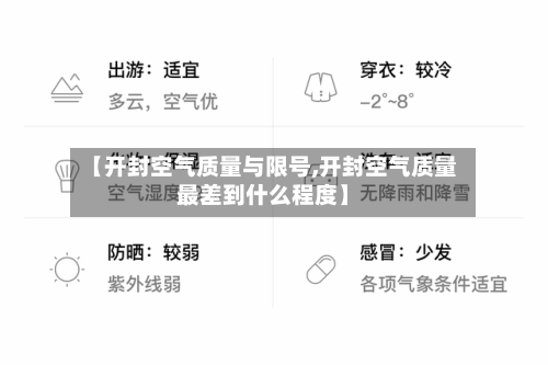 【开封空气质量与限号,开封空气质量最差到什么程度】