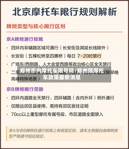 郑州市内摩托车限号吗/郑州限摩托车政策最新消息
