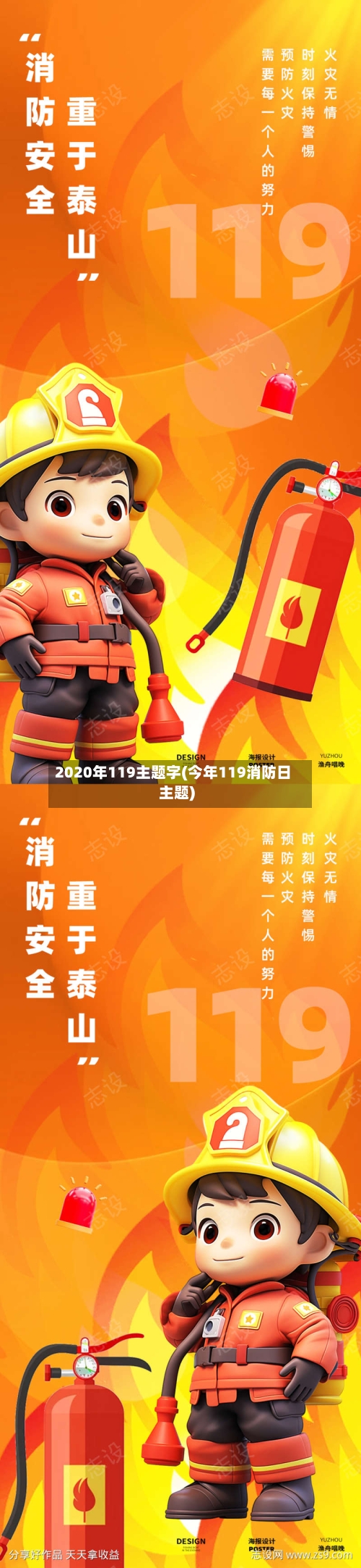 2020年119主题字(今年119消防日主题)