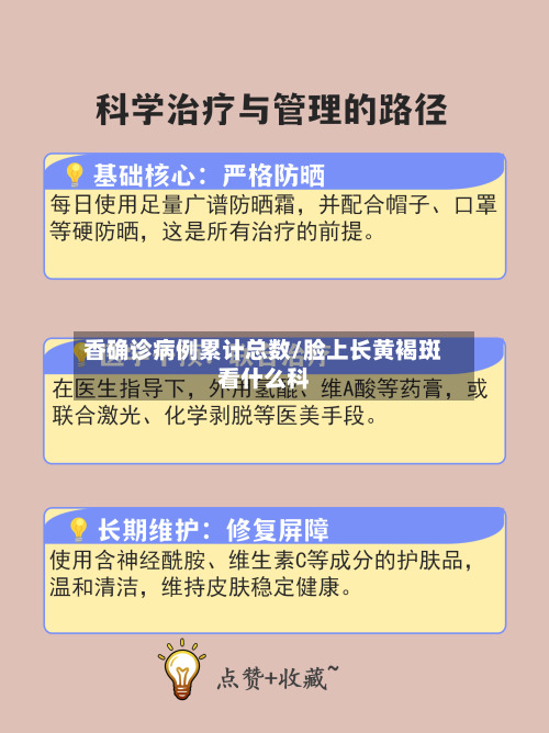 香确诊病例累计总数/脸上长黄褐斑看什么科