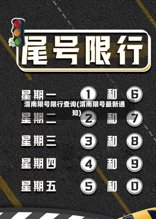 渭南限号限行查询(渭南限号最新通知)