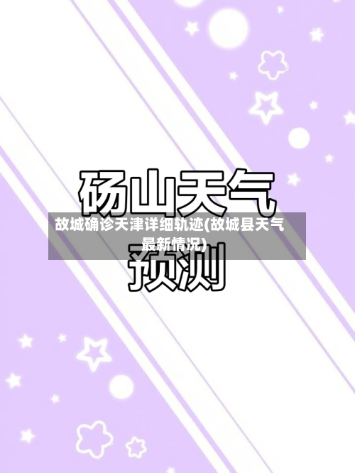故城确诊天津详细轨迹(故城县天气最新情况)