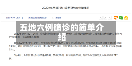 五地六例确诊的简单介绍