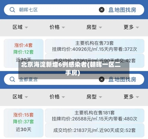 北京海淀新增6例感染者(朝晖一区二手房)