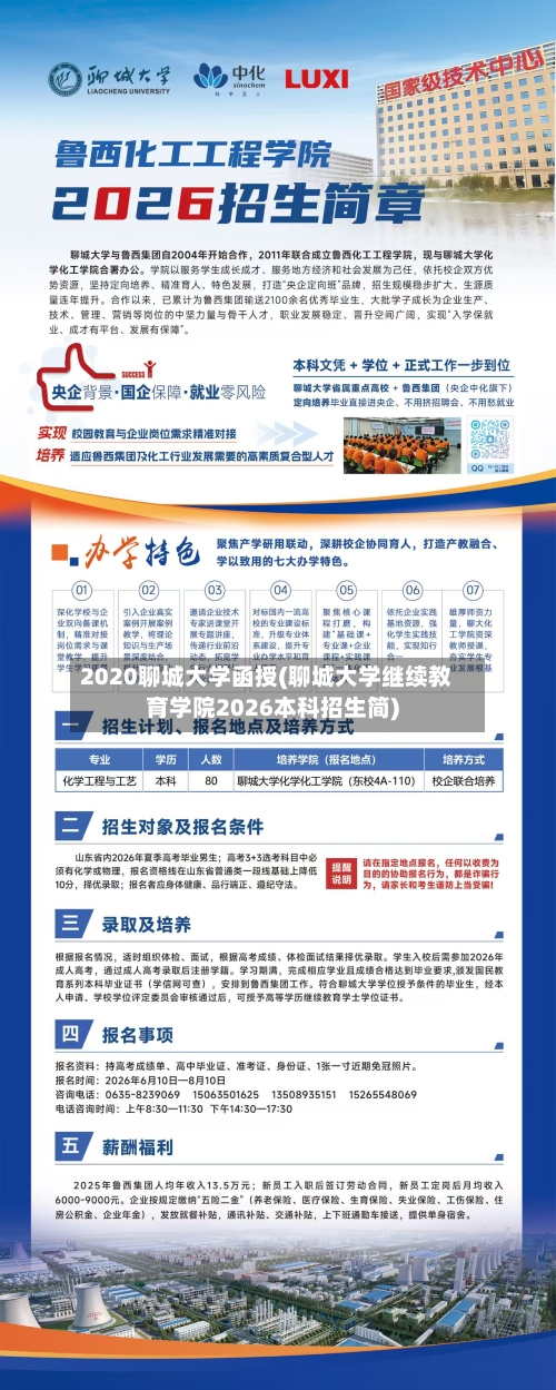 2020聊城大学函授(聊城大学继续教育学院2026本科招生简)