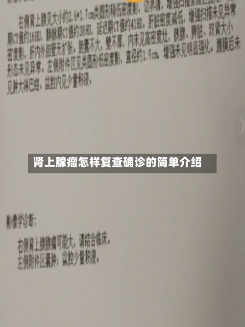 肾上腺瘤怎样复查确诊的简单介绍