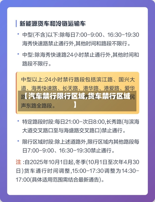 【汽车禁行限行区域,货车禁行区域】