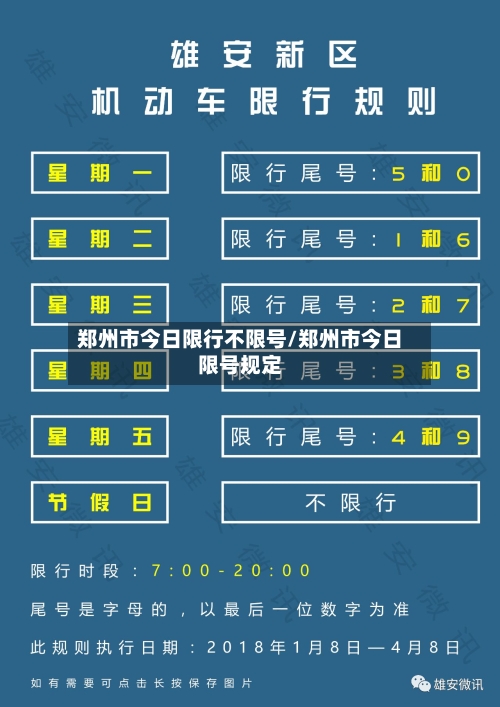 郑州市今日限行不限号/郑州市今日限号规定